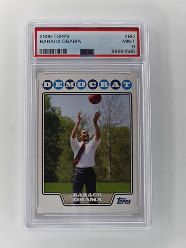 Barack Obama #BO 2008 Topps card
