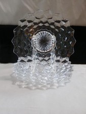 4 Fostoria American Line 2056 Crystal Small Center Salad Plates 7 3/4" Item 549