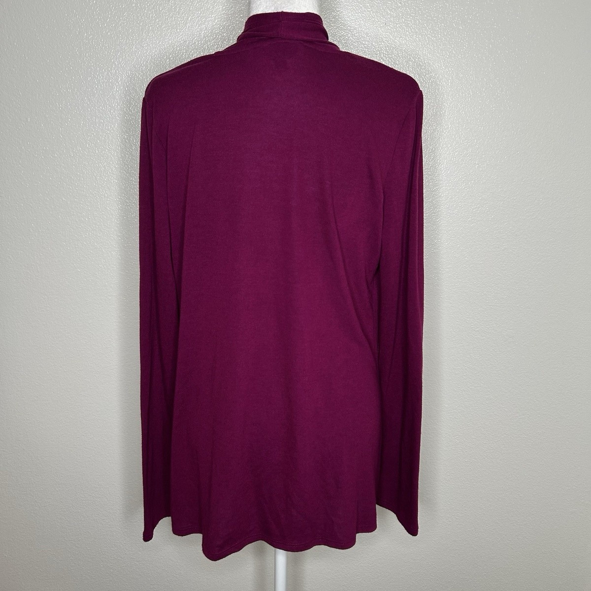 Mix by 41 Hawthorn Stitch Fix Womens Magenta Open Front Cardigan Sweater Size XL View 6