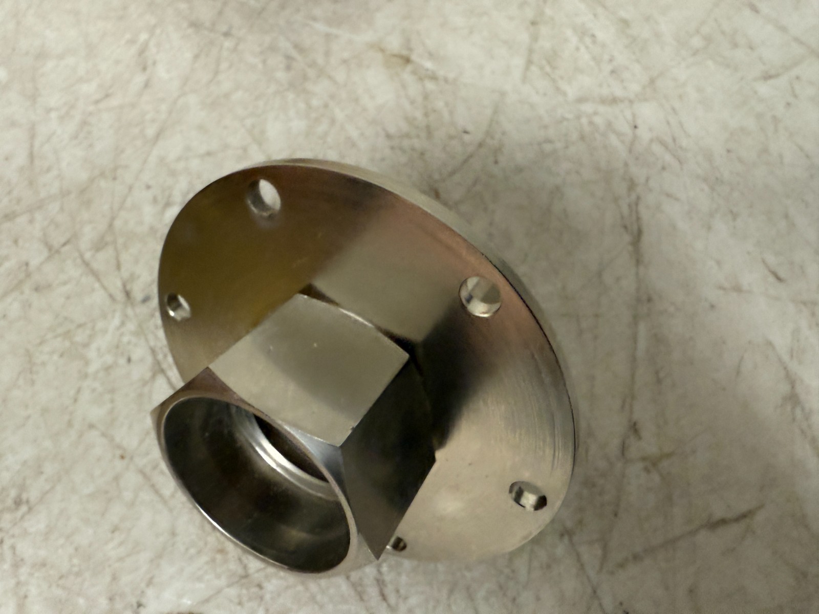 Flange Mount RF Coaxial Connector Adapter N-Type/SMA Military Aerospace Surplus