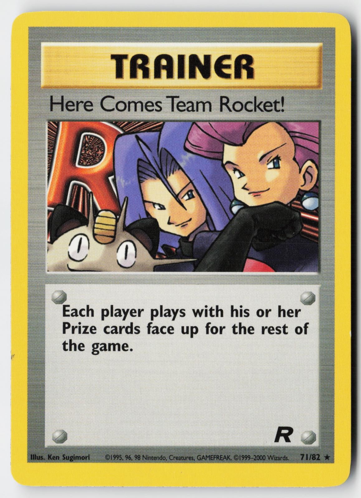 Pokemon Here Comes Team Rocket! 71/82 R Team Rocket Unlimited LP
