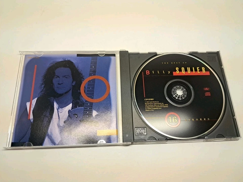Billy Squire 16 Strokes 1995 Capitol Records Audio CD Foto 3 de 3