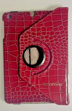iPad Mini 123 360 Rotating Magnetic Leather Case Smart Cover Stand Crocodile Red