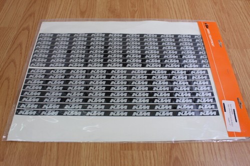 NEW KTM Wheel Decals Black and Grey U6908868