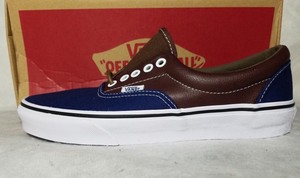 vans era blue brown