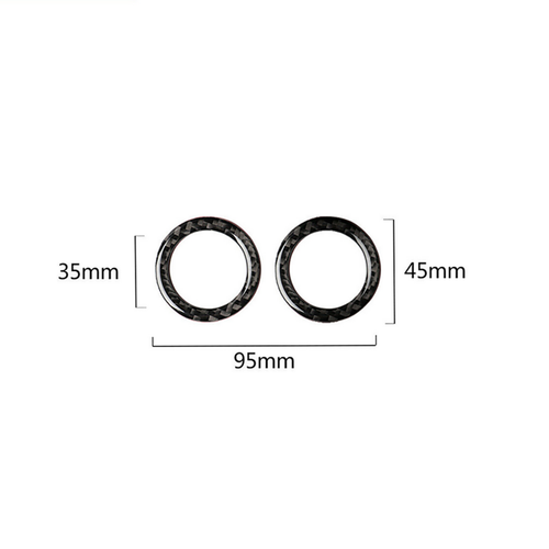 Carbon Fiber Air Vent Outlet Circle Cover Trim For Mercedes-Benz W204 2007-2010 - Picture 6 of 16