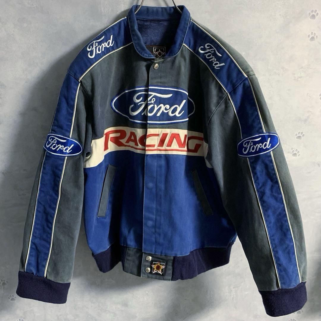 JH Design Ford Racing Racing Jacket Blue Size M | eBay JH Design Ford Racing Racing Jacket Blue Size M | eBay