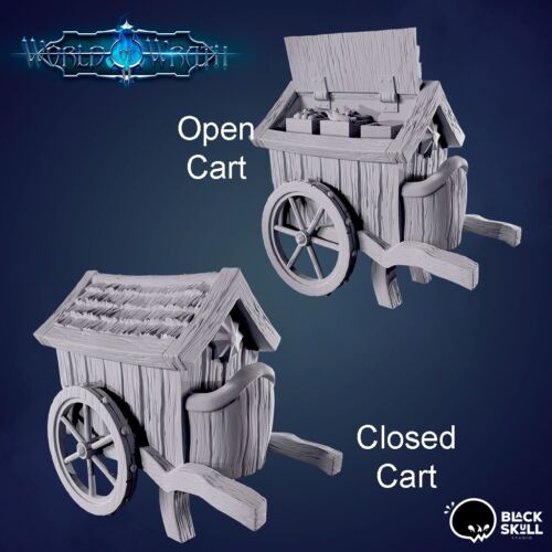 Dungeons & Dragons, RPG, Wargaming - Human Props, Cart, Column, Harp, Sack, Tent - Picture 8 of 26