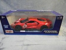 1/18 SCALE #16 2021 FORD GT HERITAGE RACING EDITION MAISTO RED DIECAST CAR-MIB