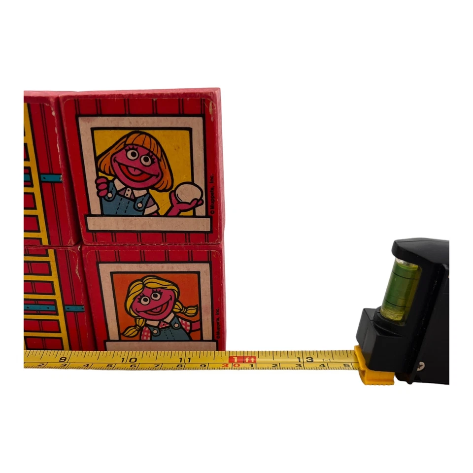 Sesame Street Creative Farm Wooden Blocks Jim Hensen Muppets Big Bird Count 1989 - Image 3 of 4