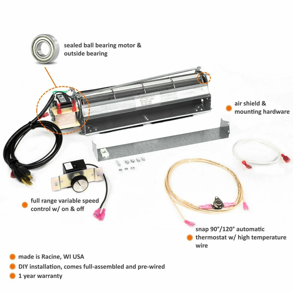 LOTE (26D0748K) Kit Soplador para Fundiciones Majestic, Martin, Monessen y Vermont Foto 2 de 4