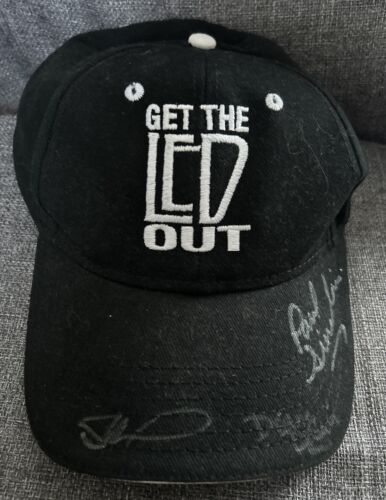 Obtenez le chapeau de concert américain Led Out signé par un groupe dédicacé - Photo 1 sur 5