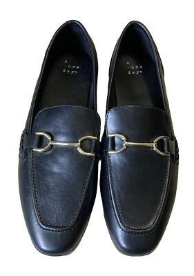 A New Day (Target) Ladies size Black Flats Jelena Loafer Shoes