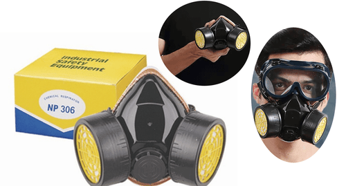 Anti-Dust Paint Mask Respirator Half Spray Gas Safety Chemical Carbon High Grade - Bild 12 von 12