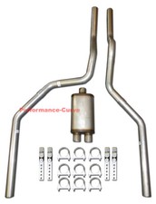 97 - 01 Ford F150 Truck Mandrel Bent Dual Exhaust W Xlerator Muffler