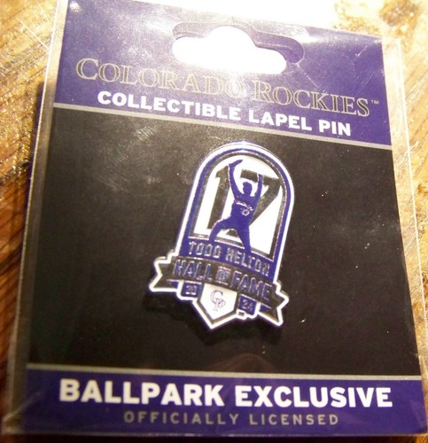 Colorado Rockies Todd Helton HoF logo pin 2024 Baseball Hall of Fame MLB c45050 - Picture 6 of 9