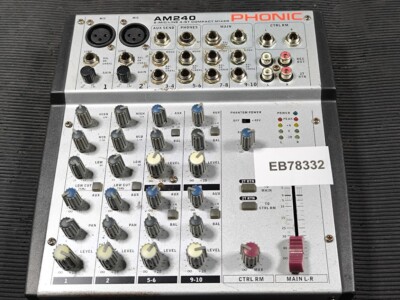 Phonic AM240 Kompakt Mixer - Gebraucht, Arbeits, Vintage Audio