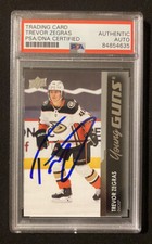 2021 Upper Deck Trevor Zegras Signed Young Guns RC #232 PSA/DNA Slab Ducks #3