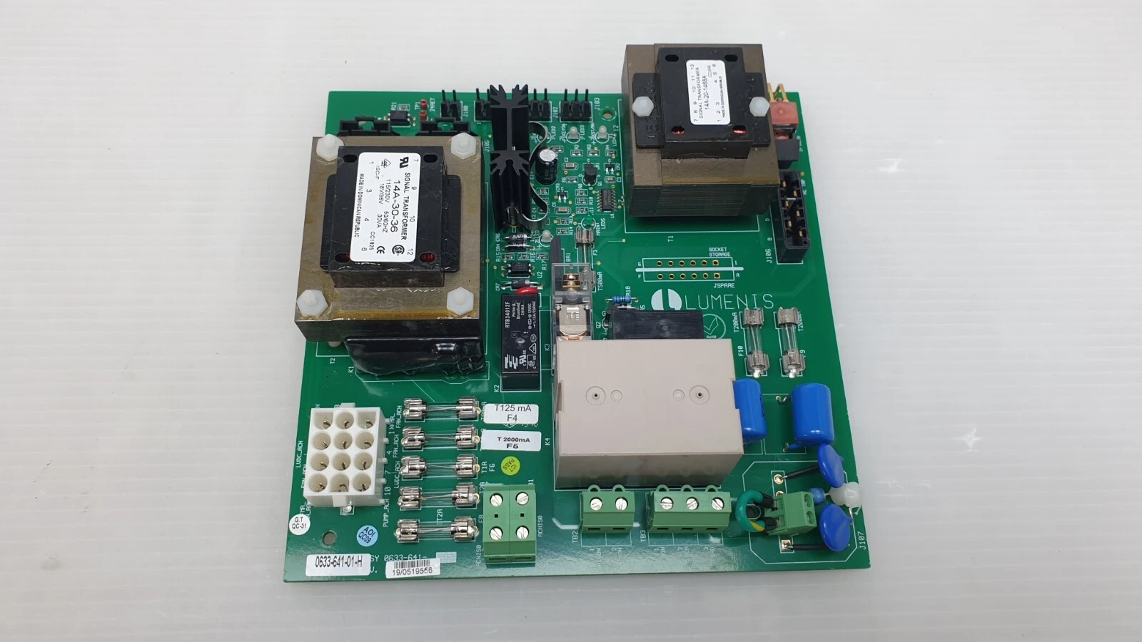 Second photo of a Lumenis 0633-641-01 Rev H board, component side