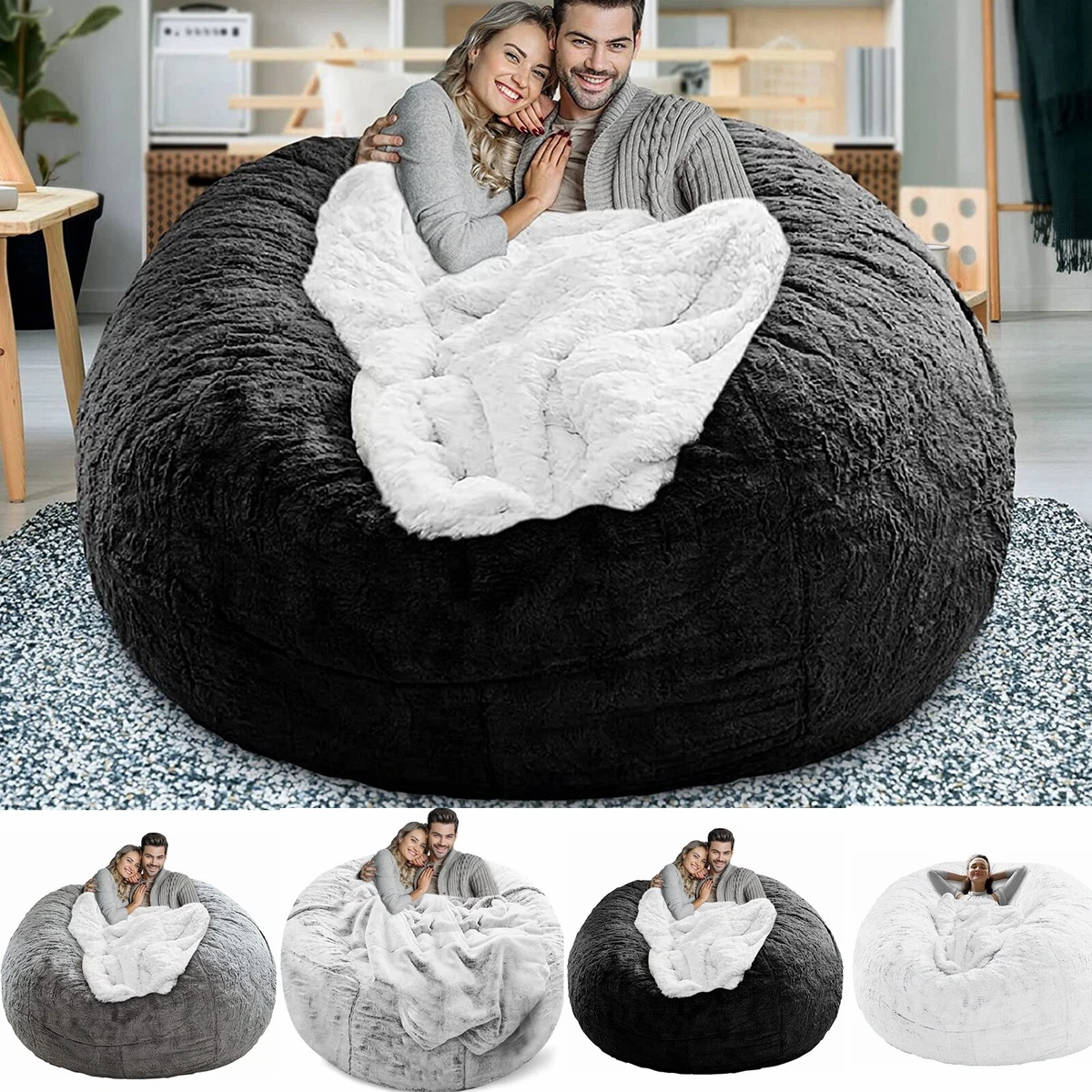 Modern furniture Pumpkin New Design Lounge Armchair Sofa Chair Set Giant  Bean Bag with Ottoman - China Bean Bag, Giant Bean Bag | Made-in-China.com