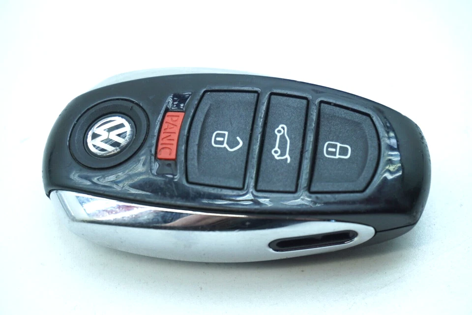 2011-2014 VOLKSWAGEN TOUAREG ENGINE START IGNITION SWITCH W/ KEY FOB SET OEM - Image 2 of 4