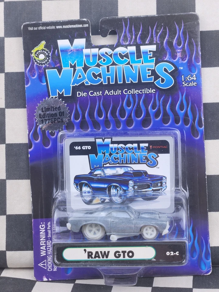 Muscle Machines Raw Chase 66 GTO Standard Diecast Model 20 Yrs Before Oz Wheels - Image 2 of 2