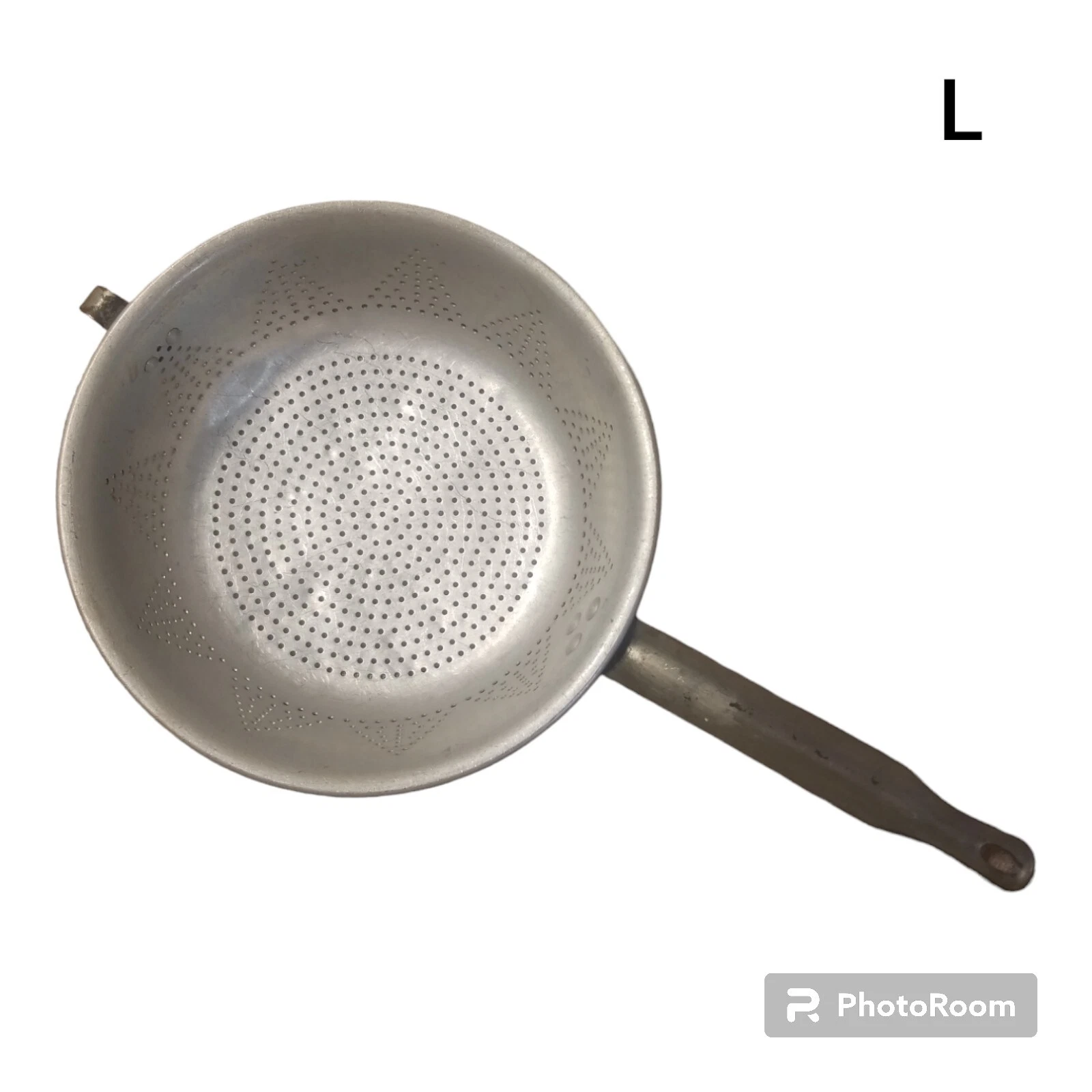 Vintage Westbend Aluminum Ware Colander Strainer with Handle & Hook 10" Diameter