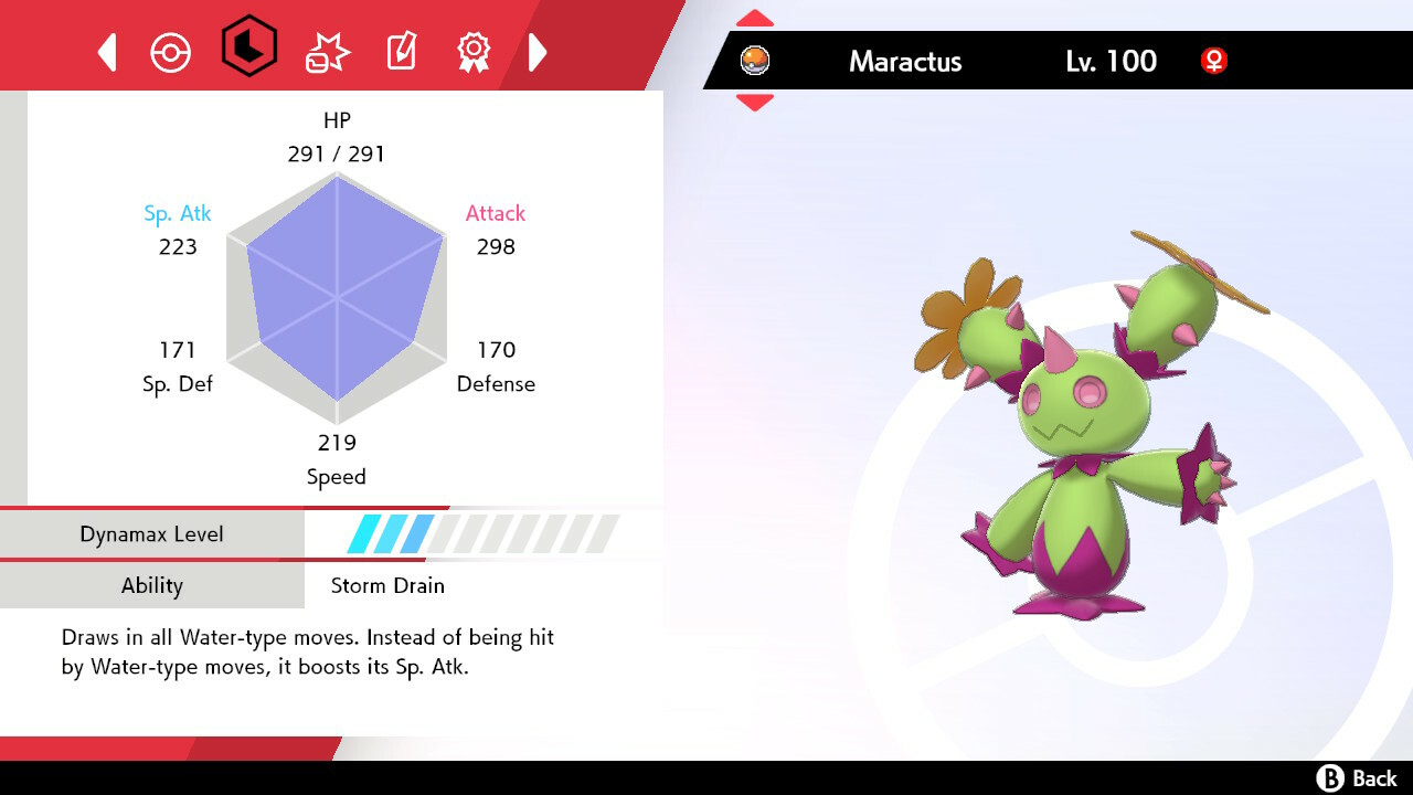 Pokemon Sword and Shield SWSH - Shiny 6IV Max EV Battle-Ready Maractus
