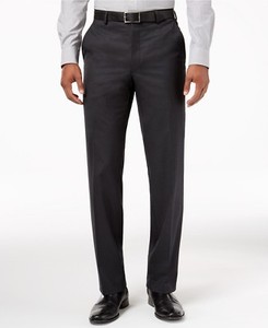 $300 Alfani Men Gray Fit Flat Front 