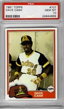 1981 Topps #707 Dave CASH - PSA 10+++ Padres