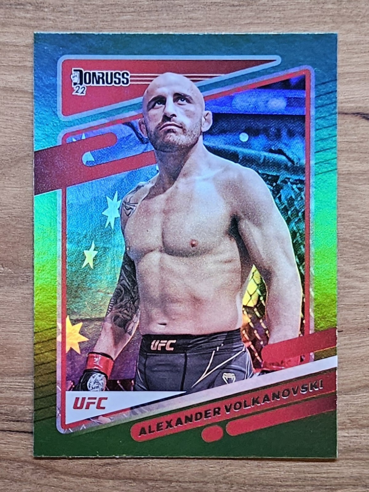 2022 Panini Donruss UFC Green Flood Alexander Volkanovski #23 "The Great"