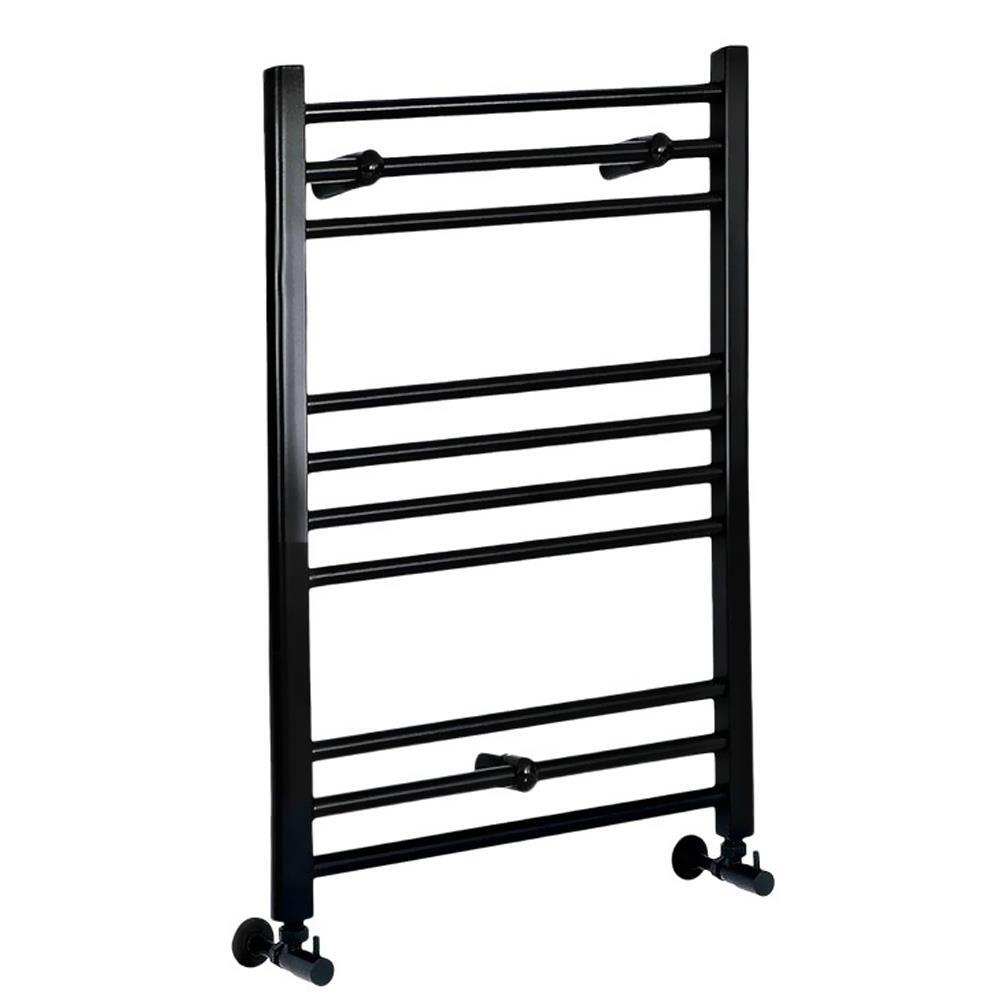 Towel Rail 800mm x 600mm Matt Black Heated Towel Rail