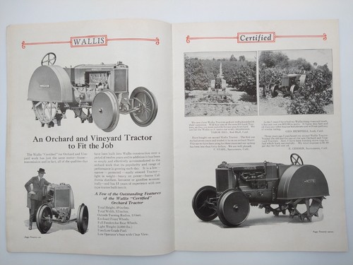 VTG 1927 WALLIS Massey-Harris Tractors 20-30 Sales Brochure / Catalog 64 Pgs - 第 14/21 張圖片
