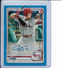 2020 Bowman Cole Stobbe Blue Autograph 111/150 NM
