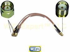 SMA Female to 3X SMA Male Splitter Combiner cable pigtail RG316 USA Assembled