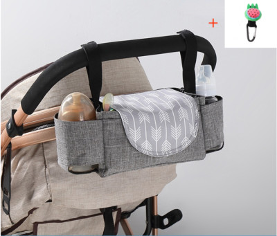 UNIVERSAL BABY STROLLER ORGANIZER WITH BOTTLE HOLDER + FREE STROLLER HOOK