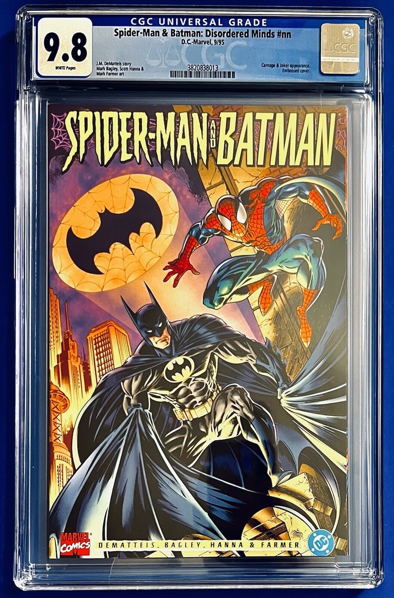 アメコミ　バットマン＆スパイダーマン　希少 Spider-Man & Batman: Disordered Minds #nn💥CGC 9.8🔥(D.C. Comics