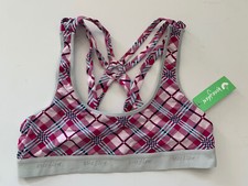 Honeydew Intimates Charlie Racerback Modal Bra Size Large L Plaid NEW