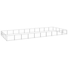 NNEVL Dog Kennel Silver 40 m  Steel