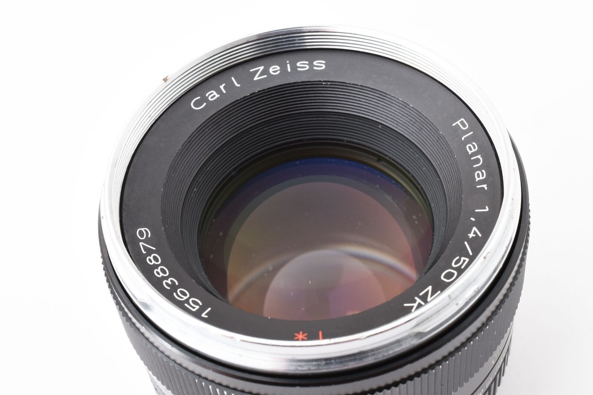 Exc+5 w/ Hood] Carl Zeiss Planar T* ZK 50mm f/1.4 MF Lens