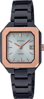 CASIO腕時計 SHEEN　 SHS-4528GBJ-7AJF CASIO SHEEN SHS-4528GBJ-7AJF Women's Black Solar Square F/S