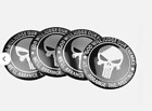 <!--F#f_0-->4Pcs 56mm Black 2nd Amendment Punisher Wheel Center Cap Decals Emblems 2.20