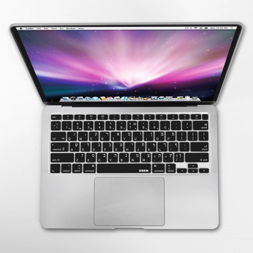 XSKN US Hebrew Keyboard Cover for Macbook Air 13.3 with Touch ID A2179 A2337 M1 - Image 4 of 4