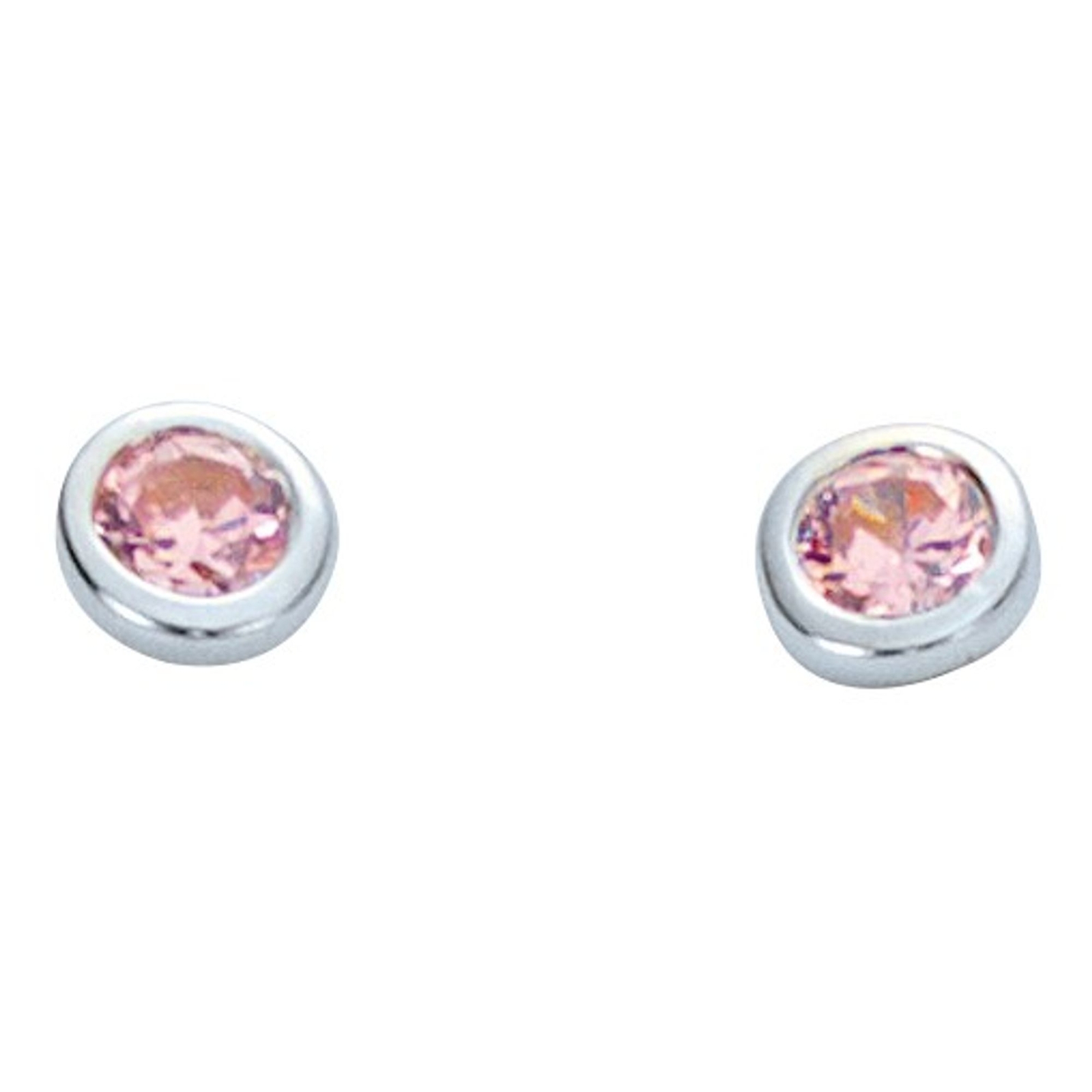 Базовая модель Silber Damen Ohrstecker 011096P из стерлингового серебра-Silber rosa Strass 9290₽