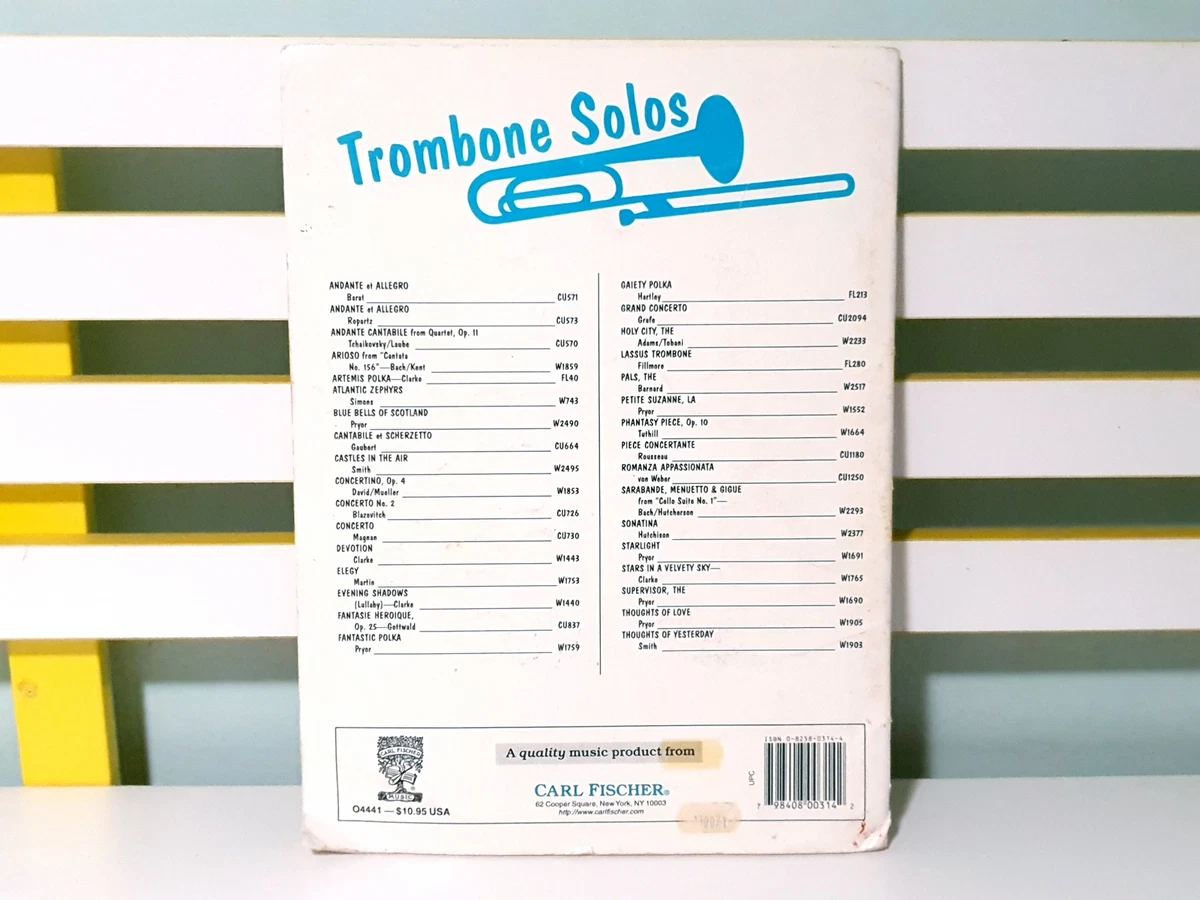 40 progressive etudes for trombone discount