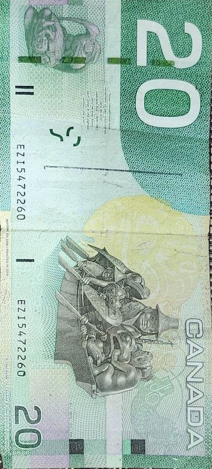 2004 Bank of Canada $20 MID quality RARE limeted Bill Reid art (1920 - 1998) EZI - Image 2 of 2