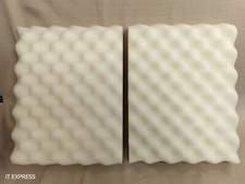 Lot of 2- recycled foam packing shipping protection thick wave-cut cushion block