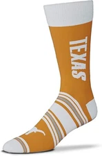 Texas Longhorns Mens Burnt Orange Crew Socks NCAA OSFM Sark Manning One Size