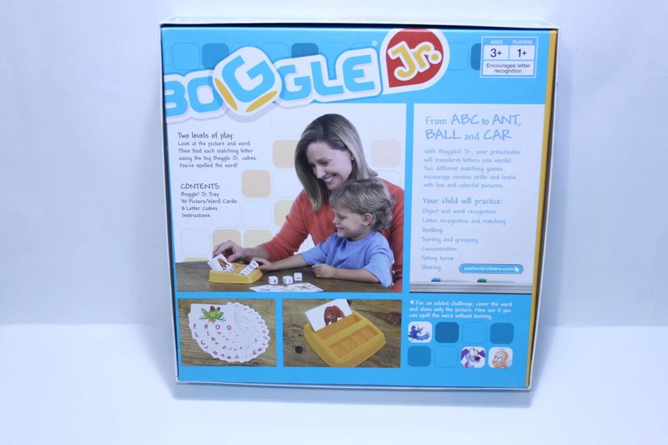 Boggle Jr Educational Preschool Spelling Word Game Parker Brothers Complete - Image 3 of 4