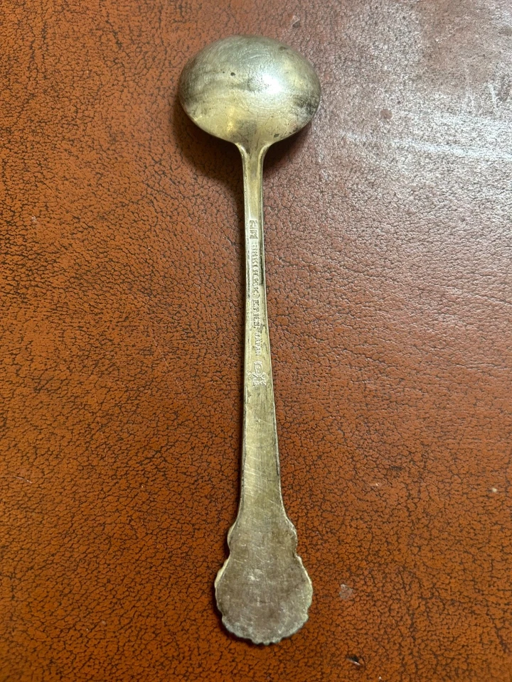 Cuchara rara ornamentada de níquel plata Japanese Airlines electrochapada (principios de los años 50) Foto 2 de 2